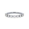 Diamonds Direct Women'S Bands | Four Prong Station Diamond Wedding Band White Gold 14K