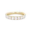 Diamonds Direct Women'S Bands | Classic Diamond Euro Shank Wedding Band By A. Jaffe Yellow Gold 14K