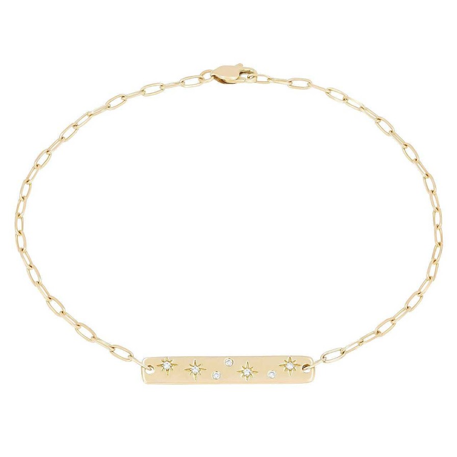 Diamonds Direct Bracelets | Diamond Celestial Bar Bracelet