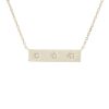 Diamonds Direct Necklaces & Pendants | Diamond Star Bar Pendant Yellow Gold 14K