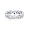 Diamonds Direct Women'S Bands | Kirk Kara Angelique Filigree Milgrain Wedding Band White Gold 14K