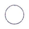 Diamonds Direct Necklaces | Multicolor Sapphire And Diamond Tennis Necklace