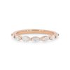 Diamonds Direct Women'S Bands | Marquise Diamond Wedding Band By Classique White Gold 14K