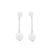 Diamonds Direct Earrings | Freshwater Pearl Double Drop Earrings