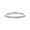 Diamonds Direct Women'S Bands | Faceted 1.5Mm Wedding Band By Novell White Gold 14K