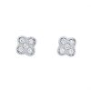 Diamonds Direct Earrings | Diamond Clover Stud Earrings