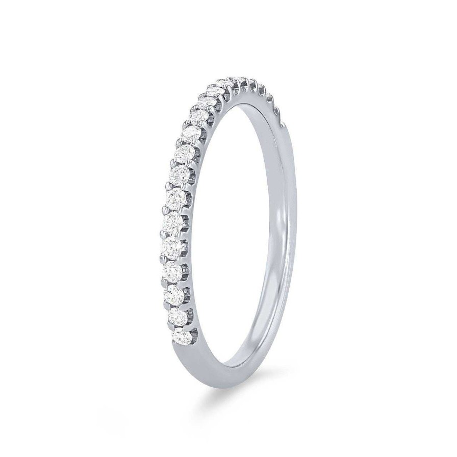 Diamonds Direct Women'S Bands | Shared Prong Diamond Wedding Band By Diamonds Direct Designs White Gold 14K