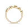 Diamonds Direct Fashion Rings | Diamond Curb Chain Link Ring Yellow Gold 14K