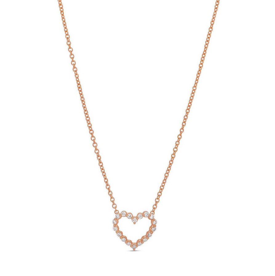 Diamonds Direct Necklaces & Pendants | Verragio Medium Diamond Heart Pendant