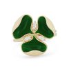 Diamonds Direct Fashion Rings | Simon G. Enamel Clover Ring Yellow Gold 18K