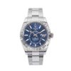 Diamonds Direct Men'S Watches | Rolex Sky-Dweller 42 Blue Dial Watch | Oystersteel