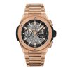 Diamonds Direct Men'S Watches | Hublot Satin Finished King Gold Big Bang Integrated 42Mm