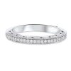 Diamonds Direct Women'S Bands | Tacori Classic Crescent Scallop Wedding Band White Gold 18K