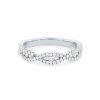 Diamonds Direct Women'S Bands | Kirk Kara Pirouetta Twist Diamond Wedding Band White Gold 14K