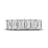 Diamonds Direct Rings | Emerald Cut Diamond Eternity Band Platinum