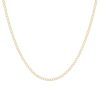 Diamonds Direct Necklaces & Pendants | Gold 17 Inch Adjustable Curb Chain Necklace Yellow Gold 14K