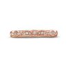 Diamonds Direct Women'S Bands | Verragio Parisian Scalloped Wedding Band Rose Gold 14K