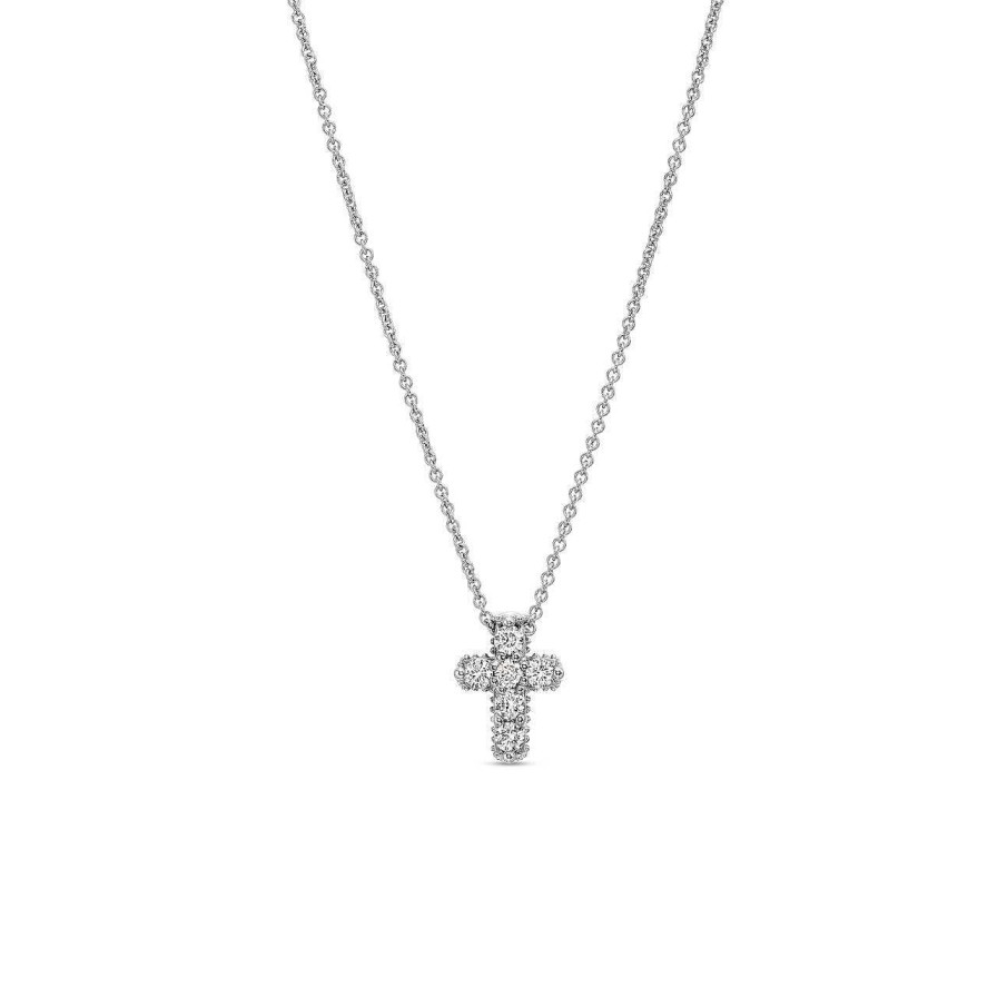 Diamonds Direct Necklaces & Pendants | Verragio Small Diamond Cross Pendant