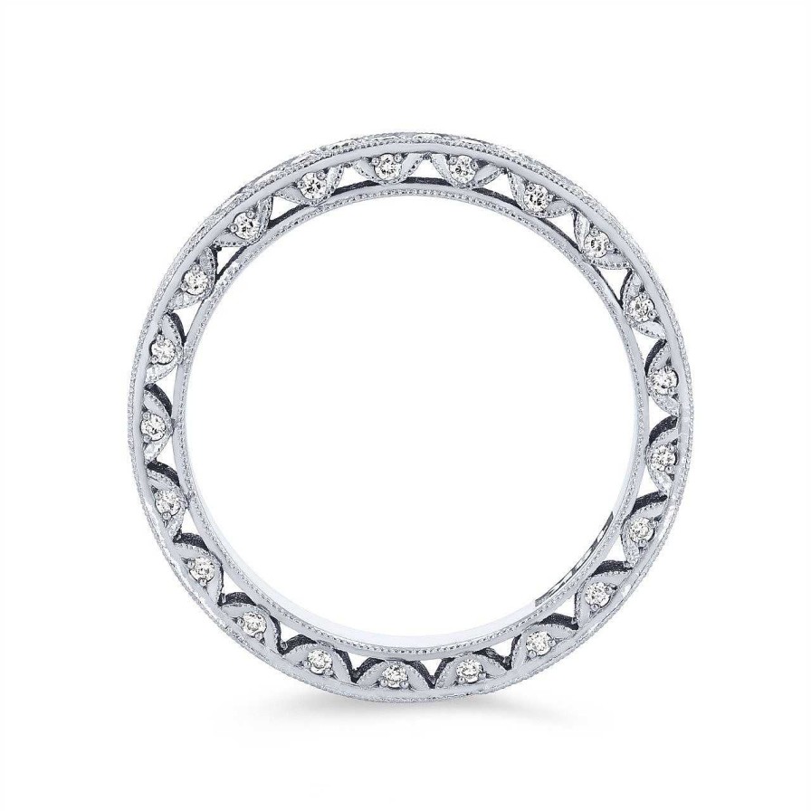 Diamonds Direct Women'S Bands | Tacori Classic Crescent Eternity Band White Gold 18K