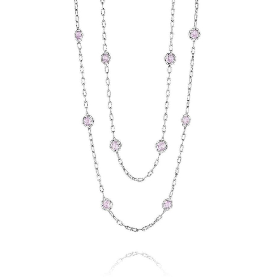 Diamonds Direct Necklaces & Pendants | Tacori Crescent Crown Rose Amethyst Necklace