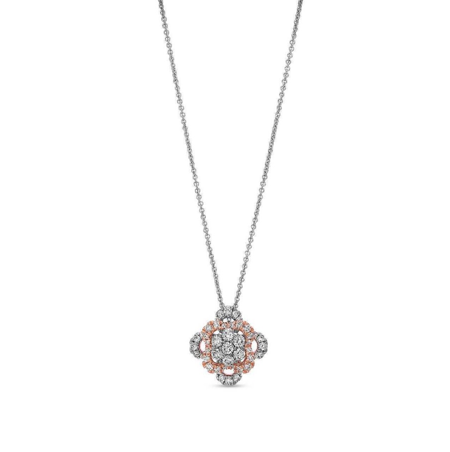 Diamonds Direct Necklaces & Pendants | Verragio Floret Cluster Diamond Pendant