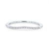 Diamonds Direct Women'S Bands | Contour Diamond Wedding Band By Classique Creations White Gold 14K