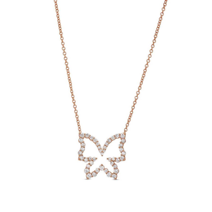 Diamonds Direct Necklaces & Pendants | Verragio Diamond Butterfly Pendant