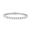 Diamonds Direct Bracelets | Lab Grown Diamond Tennis Bracelet White Gold 14K