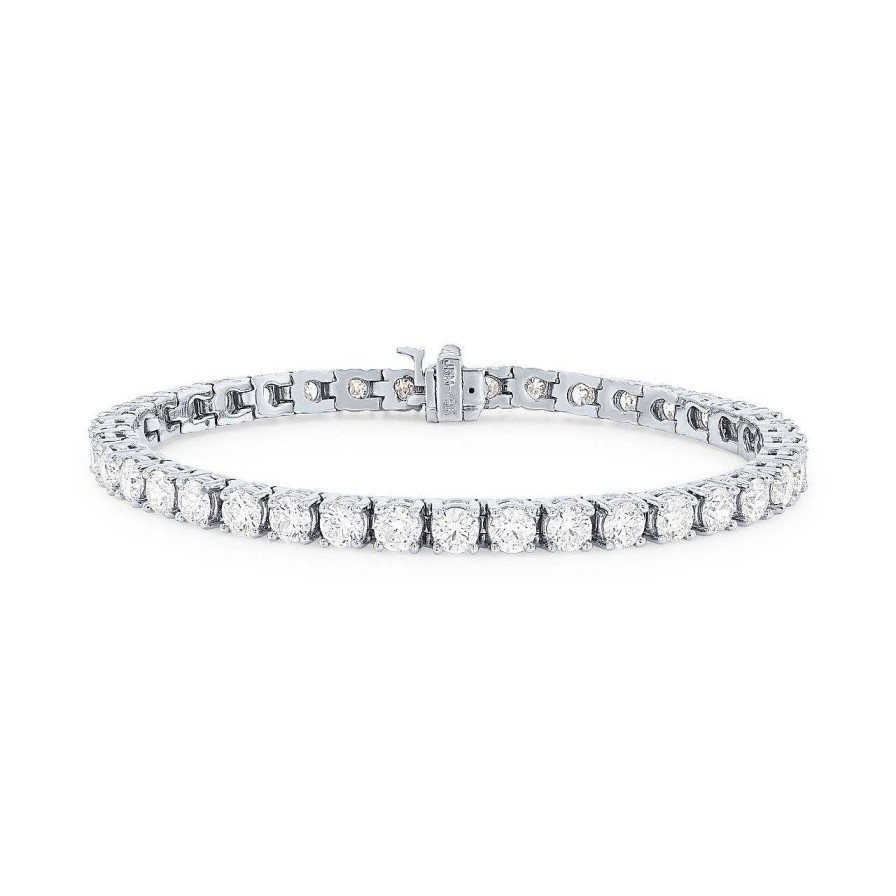 Diamonds Direct Bracelets | Lab Grown Diamond Tennis Bracelet White Gold 14K