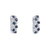 Diamonds Direct Earrings | Sapphire And Diamond Twist Hoops