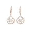 Diamonds Direct Earrings | Diamond Filigree Dangle Earrings White Gold 14K