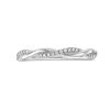 Diamonds Direct Women'S Bands | Twist Half Diamond Wedding Band By Diamonds Direct Designs White Gold 14K