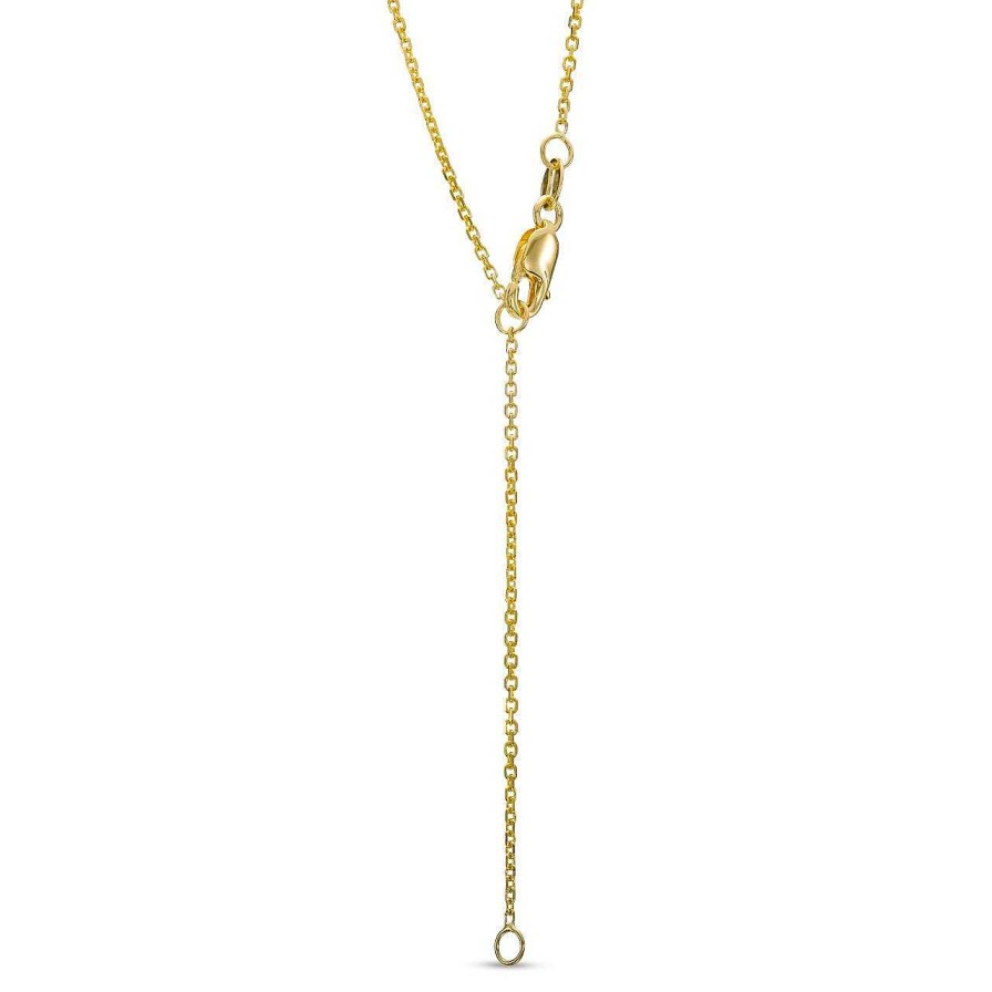 Diamonds Direct Necklaces & Pendants | Diamond Bezel Solitaire Pendant Yellow Gold 14K