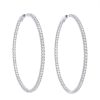 Diamonds Direct Earrings | Two Inch Diamond Hoop Earrings