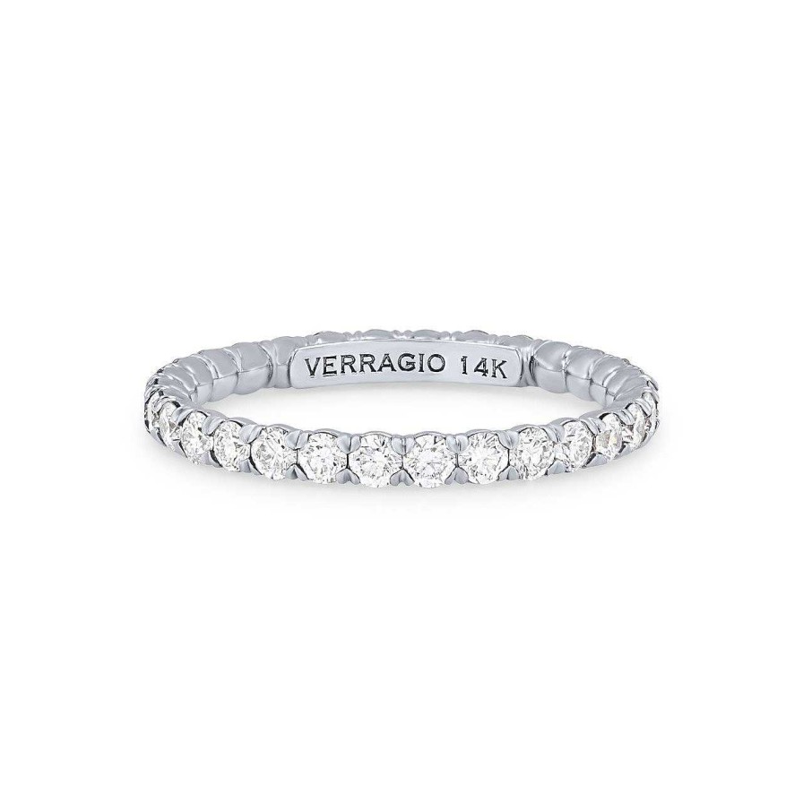 Diamonds Direct Women'S Bands | Verragio Renaissance Eternity Band White Gold 14K