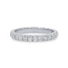 Diamonds Direct Women'S Bands | Michael M. Europa Classic Wedding Band White Gold 18K