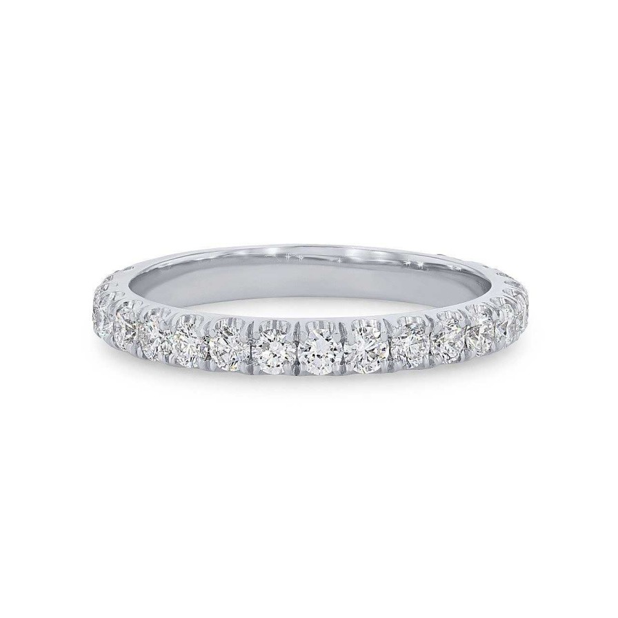 Diamonds Direct Women'S Bands | Michael M. Europa Classic Wedding Band White Gold 18K