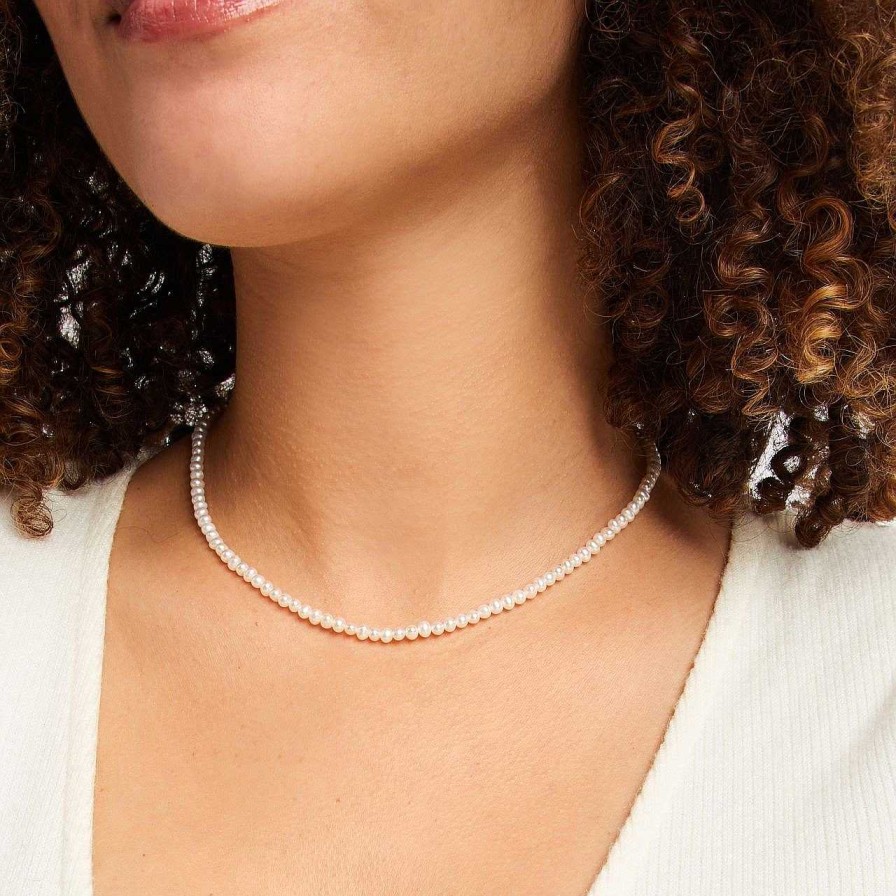 Diamonds Direct Necklaces & Pendants | Freshwater Pearl Petite Strand Necklace